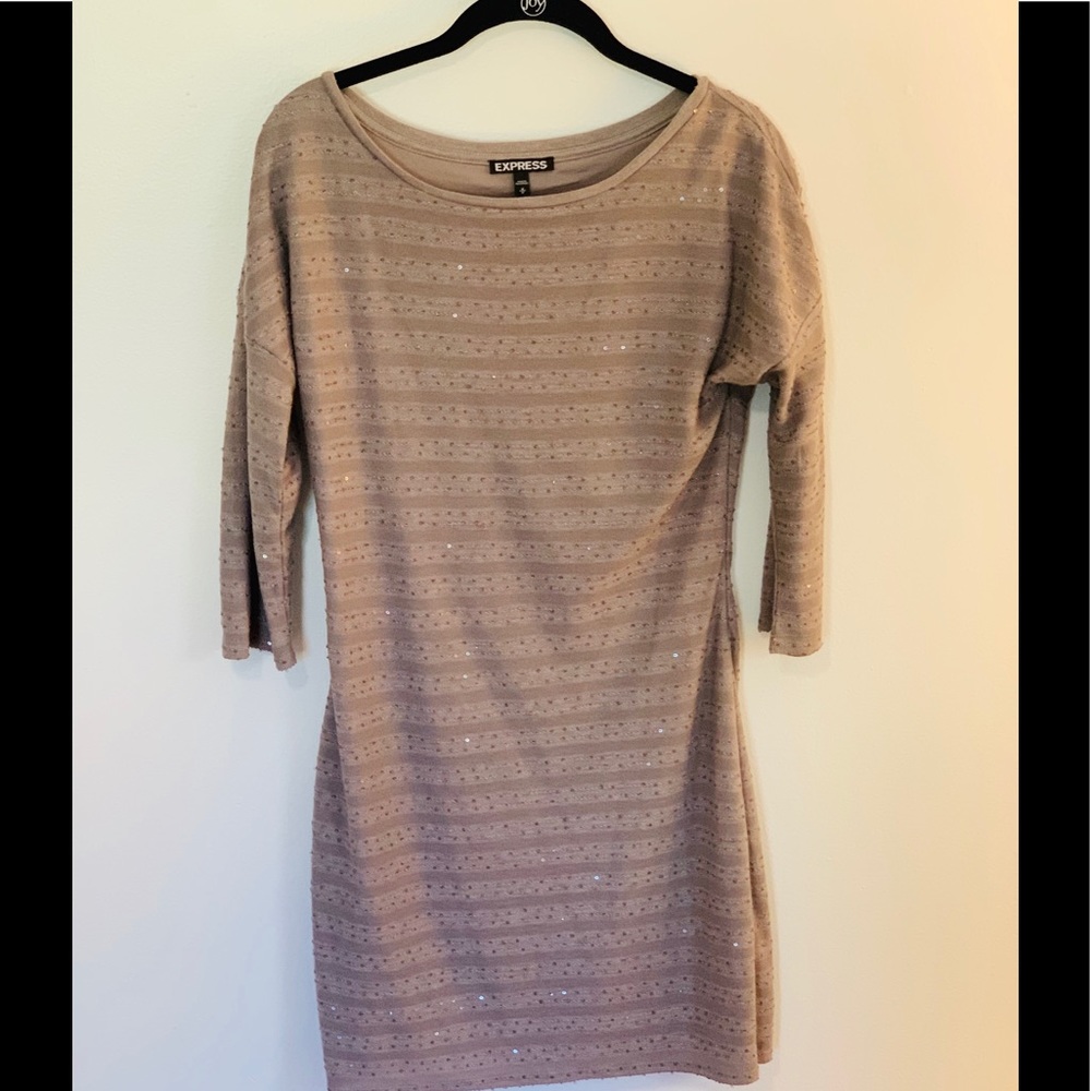 Taupe 3/4 Sleeve Dress